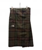 THE NORTH FACEザ ノース フェイス）の古着「ラップスカート/ブラッシークリークラップ」｜グリーン