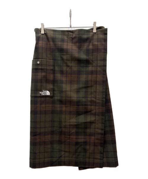 THE NORTH FACE（ザ ノース フェイス）THE NORTH FACE (ザ ノース フェイス) ラップスカート/ブラッシークリークラップ グリーン サイズ:Fの古着・服飾アイテム