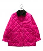 MAX&Co.マックスアンドコー）の古着「LORIANA キルティングジャケット」｜グレー×ピンク