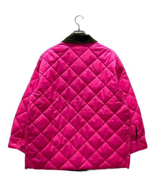 MAX&Co.（マックスアンドコー）MAX&Co. (マックスアンドコー) LORIANA キルティングジャケット グレー×ピンク サイズ:Sの古着・服飾アイテム