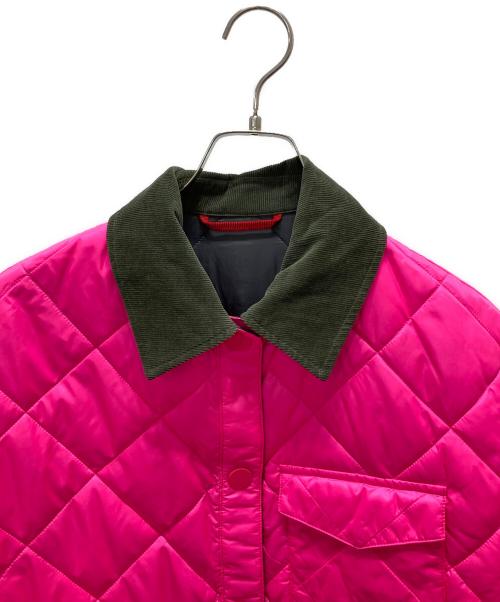 MAX&Co.（マックスアンドコー）MAX&Co. (マックスアンドコー) LORIANA キルティングジャケット グレー×ピンク サイズ:Sの古着・服飾アイテム