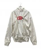 DIESELディーゼル）の古着「ロゴパーカー / F-ALBY-SMOKLE」｜ホワイト