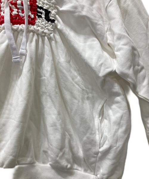 DIESEL（ディーゼル）DIESEL (ディーゼル) ロゴパーカー / F-ALBY-SMOKLE ホワイト サイズ:Mの古着・服飾アイテム