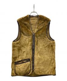 Barbour（バブアー）の古着「WARM PILE WAISTCOAT ZIP-IN LINER」｜ブラウン