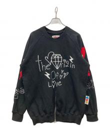 GRAPHISITE MAN G（グラフィストマンジー）の古着「刺繍スウェット」｜ブラック