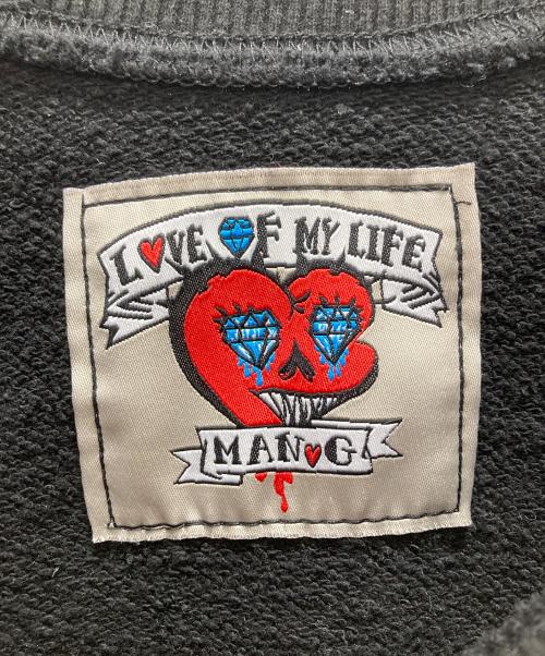 GRAPHISITE MAN G（グラフィストマンジー）GRAPHISITE MAN G (グラフィストマンジー) 刺繍スウェット ブラック サイズ:表記無しの古着・服飾アイテム