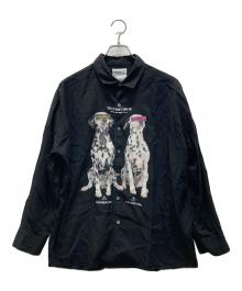 SHAREEF（シャリーフ）の古着「DALMATIAN BIG SHIRTS」｜ブラック