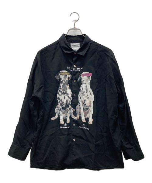 SHAREEF（シャリーフ）SHAREEF (シャリーフ) DALMATIAN BIG SHIRTS ブラック サイズ:1の古着・服飾アイテム