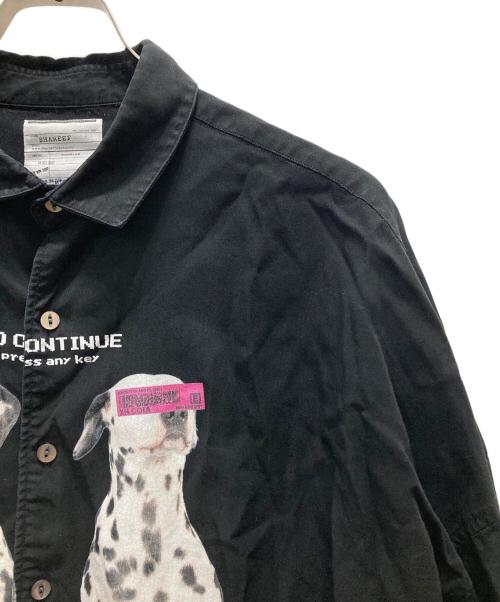 SHAREEF（シャリーフ）SHAREEF (シャリーフ) DALMATIAN BIG SHIRTS ブラック サイズ:1の古着・服飾アイテム