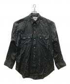 DAIRIKUダイリク）の古着「20AW Satin Dolman Sleeve Shirts」｜ブラック