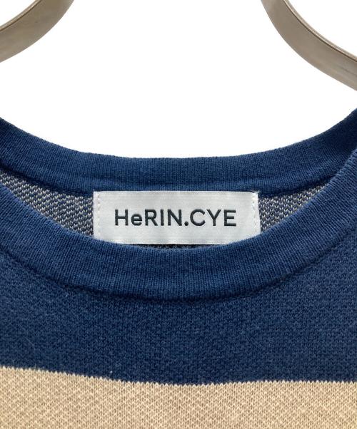 HeRIN.CYE（ヘリンドットサイ）HeRIN.CYE (ヘリンドットサイ) Square knit one piece ネイビー サイズ:Freeの古着・服飾アイテム