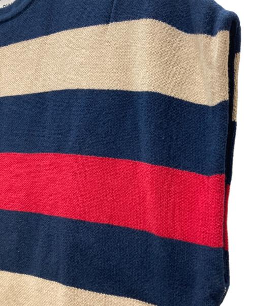 HeRIN.CYE（ヘリンドットサイ）HeRIN.CYE (ヘリンドットサイ) Square knit one piece ネイビー サイズ:Freeの古着・服飾アイテム