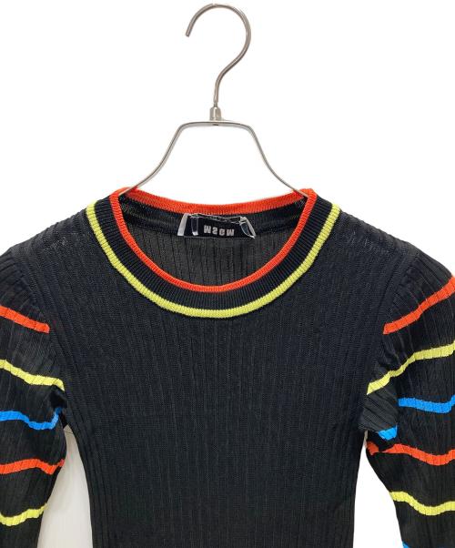 MSGM（エムエスジーエム）MSGM (エムエスジーエム) ワンピース ブラック サイズ:Sの古着・服飾アイテム