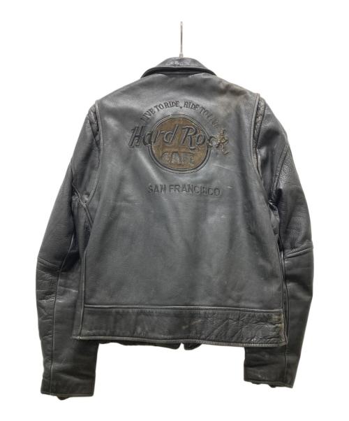 Hard Rock cafe（ハードロックカフェ）Hard Rock cafe (ハードロックカフェ) レザージャケット ブラック サイズ:Mの古着・服飾アイテム