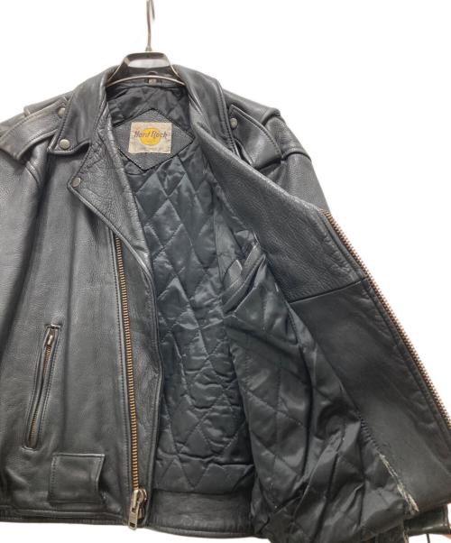 Hard Rock cafe（ハードロックカフェ）Hard Rock cafe (ハードロックカフェ) レザージャケット ブラック サイズ:Mの古着・服飾アイテム