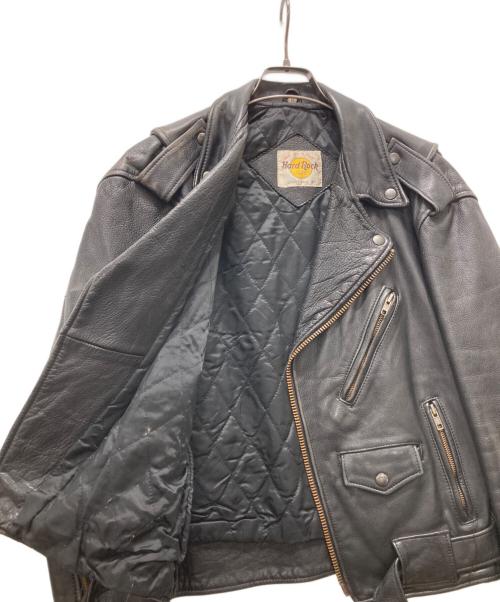 Hard Rock cafe（ハードロックカフェ）Hard Rock cafe (ハードロックカフェ) レザージャケット ブラック サイズ:Mの古着・服飾アイテム