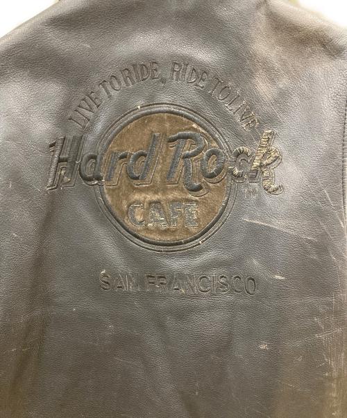 Hard Rock cafe（ハードロックカフェ）Hard Rock cafe (ハードロックカフェ) レザージャケット ブラック サイズ:Mの古着・服飾アイテム