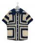 FRNCH（フレンチ）の古着「クロシェショートスリーブシャツ」｜ネイビー