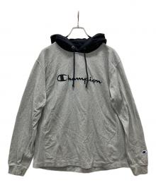 Champion REVERSE WEAVE（チャンピオン リバース ウィーブ）の古着「プルオーバーパーカー」｜グレー