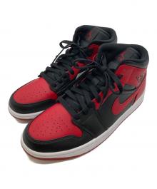 NIKE（ナイキ）の古着「Air Jordan 1 Mid "Bred"」｜ブラック×レッド