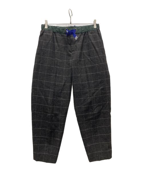 KOLOR（カラー）KOLOR (カラー) Window Pane Cropped Pants ブラウン サイズ:1の古着・服飾アイテム