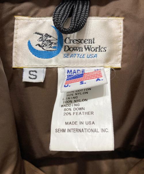 Crescent Down Works（クレセントダウンワークス）Crescent Down Works (クレセントダウンワークス) ダウンベスト ブラック サイズ:Sの古着・服飾アイテム