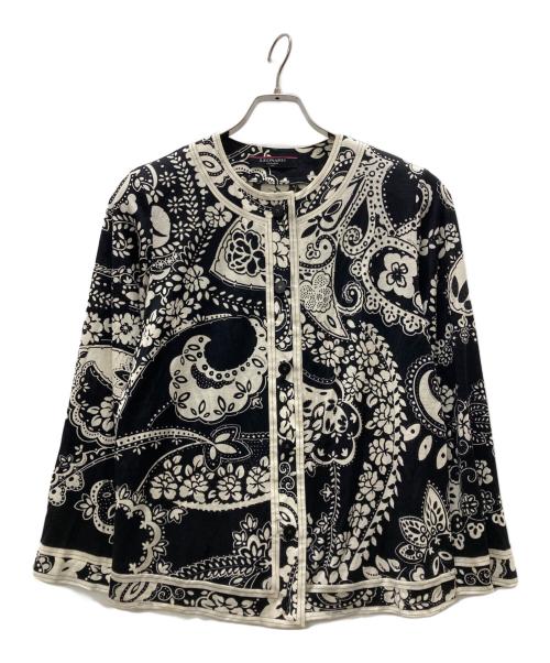 LEONARD（レオナール）LEONARD (レオナール) 総柄ジャケット ブラック サイズ:Lの古着・服飾アイテム