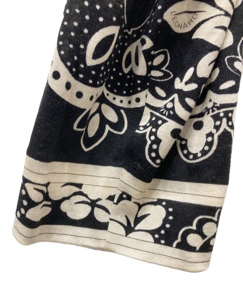 LEONARD（レオナール）LEONARD (レオナール) 総柄ジャケット ブラック サイズ:Lの古着・服飾アイテム