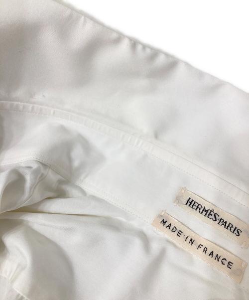 HERMES（エルメス）HERMES (エルメス) ダブルポケット比翼ドレスシャツ ホワイト サイズ:Sの古着・服飾アイテム