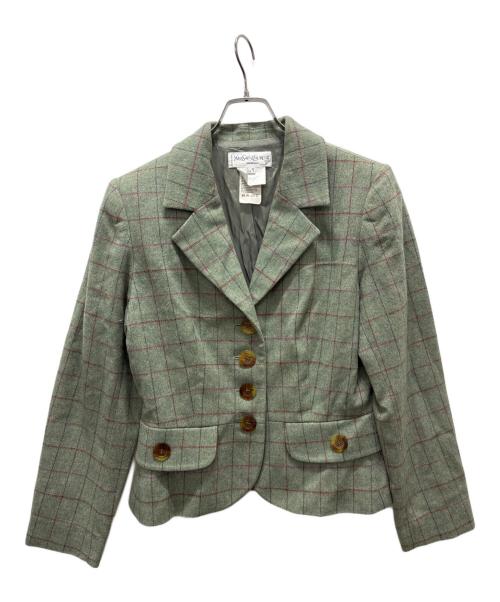 Yves Saint Laurent（イヴサンローラン）Yves Saint Laurent (イヴサンローラン) セットアップスーツ グリーン サイズ:40の古着・服飾アイテム