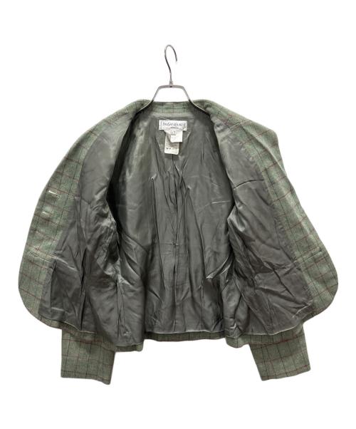 Yves Saint Laurent（イヴサンローラン）Yves Saint Laurent (イヴサンローラン) セットアップスーツ グリーン サイズ:40の古着・服飾アイテム