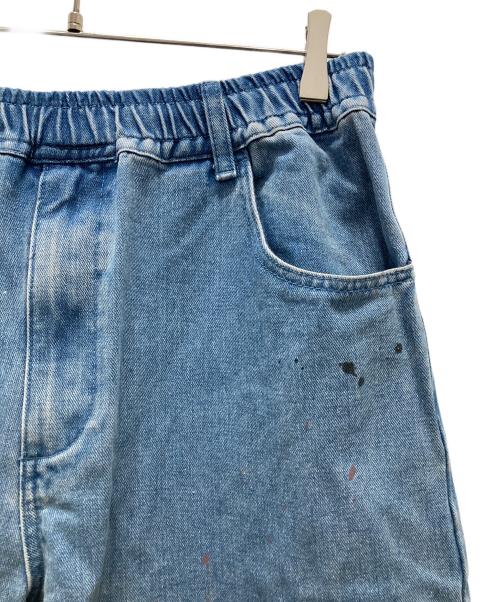 Left Alone（レフトアローン）Left Alone (レフトアローン) 刺繍デニムシェフパンツ ブルー サイズ:XLの古着・服飾アイテム