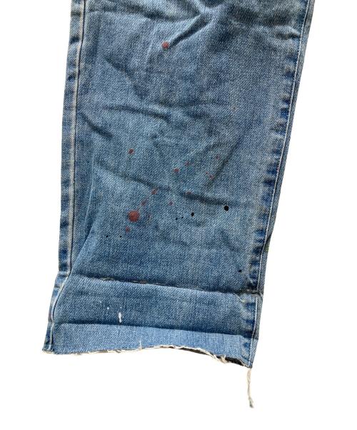 Left Alone（レフトアローン）Left Alone (レフトアローン) 刺繍デニムシェフパンツ ブルー サイズ:XLの古着・服飾アイテム