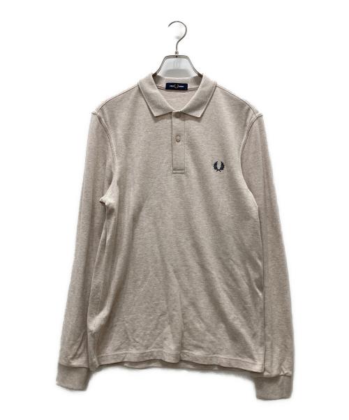 FRED PERRY（フレッドペリー）FRED PERRY (フレッドペリー) 長袖ポロシャツ ブラウン サイズ:5の古着・服飾アイテム