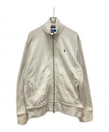 POLO RALPH LAUREN（ポロ・ラルフローレン）の古着「Wジップハイネック スウェットジャケット」｜グレー