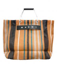 MARNI（マルニ）の古着「マーケット トートバッグ」｜オレンジ