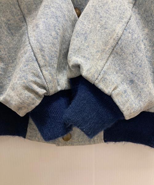 Identity inc（-）identity inc (-) バックワッペン デニムブルゾン ネイビー サイズ:XLの古着・服飾アイテム