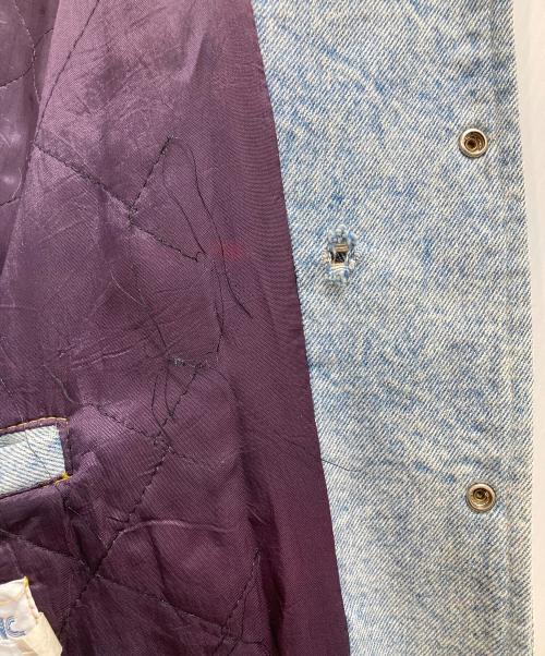 Identity inc（-）identity inc (-) バックワッペン デニムブルゾン ネイビー サイズ:XLの古着・服飾アイテム
