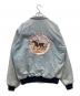 identity inc (-) バックワッペン デニムブルゾン ネイビー サイズ:XL：5000円