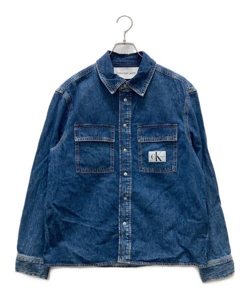 Calvin Klein Jeans（カルバンクラインジーンズ）Calvin Klein Jeans (カルバンクラインジーンズ) ユーティリティ デニムシャツ インディゴ サイズ:Sの古着・服飾アイテム