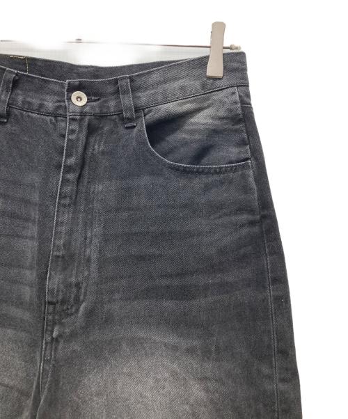Lui's（ルイス）Lui's (ルイス) スタックワイドバギーデニム ブラック サイズ:30の古着・服飾アイテム