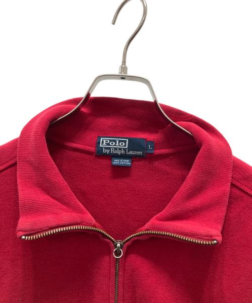 POLO RALPH LAUREN（ポロ・ラルフローレン）POLO RALPH LAUREN (ポロ・ラルフローレン) スウェットジャケット レッド サイズ:Ⅼの古着・服飾アイテム