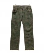 DOLCE & GABBANAドルチェ＆ガッバーナ）の古着「カモ柄デニムパンツ」｜グリーン