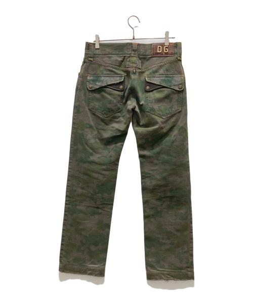DOLCE & GABBANA（ドルチェ＆ガッバーナ）DOLCE & GABBANA (ドルチェ＆ガッバーナ) カモ柄デニムパンツ グリーン サイズ:46の古着・服飾アイテム