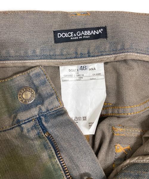 DOLCE & GABBANA（ドルチェ＆ガッバーナ）DOLCE & GABBANA (ドルチェ＆ガッバーナ) カモ柄デニムパンツ グリーン サイズ:46の古着・服飾アイテム