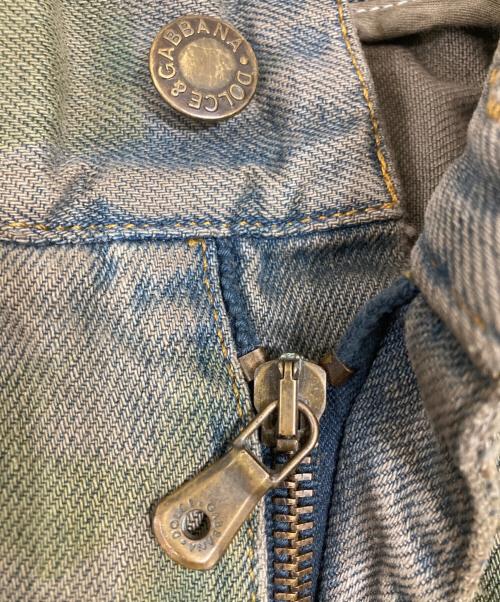 DOLCE & GABBANA（ドルチェ＆ガッバーナ）DOLCE & GABBANA (ドルチェ＆ガッバーナ) カモ柄デニムパンツ グリーン サイズ:46の古着・服飾アイテム