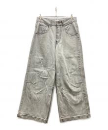 BLESSU（ブレスユー）の古着「BU wash buggy denim/バギーデニムパンツ」｜グレー