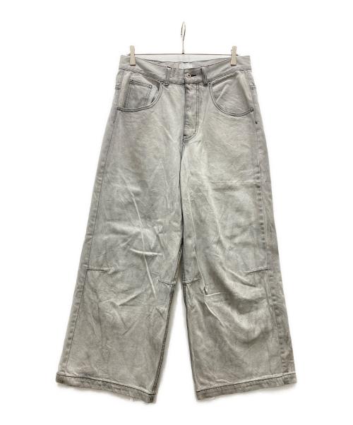 BLESSU（ブレスユー）BLESSU (ブレスユー) BU wash buggy denim/バギーデニムパンツ グレー サイズ:Mの古着・服飾アイテム