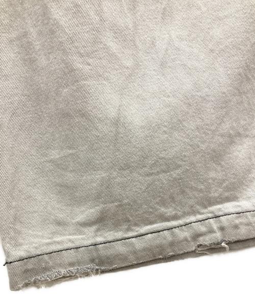 BLESSU（ブレスユー）BLESSU (ブレスユー) BU wash buggy denim/バギーデニムパンツ グレー サイズ:Mの古着・服飾アイテム
