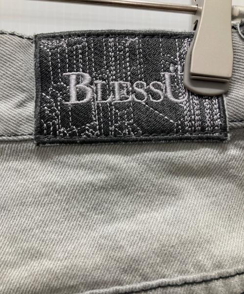BLESSU（ブレスユー）BLESSU (ブレスユー) BU wash buggy denim/バギーデニムパンツ グレー サイズ:Mの古着・服飾アイテム